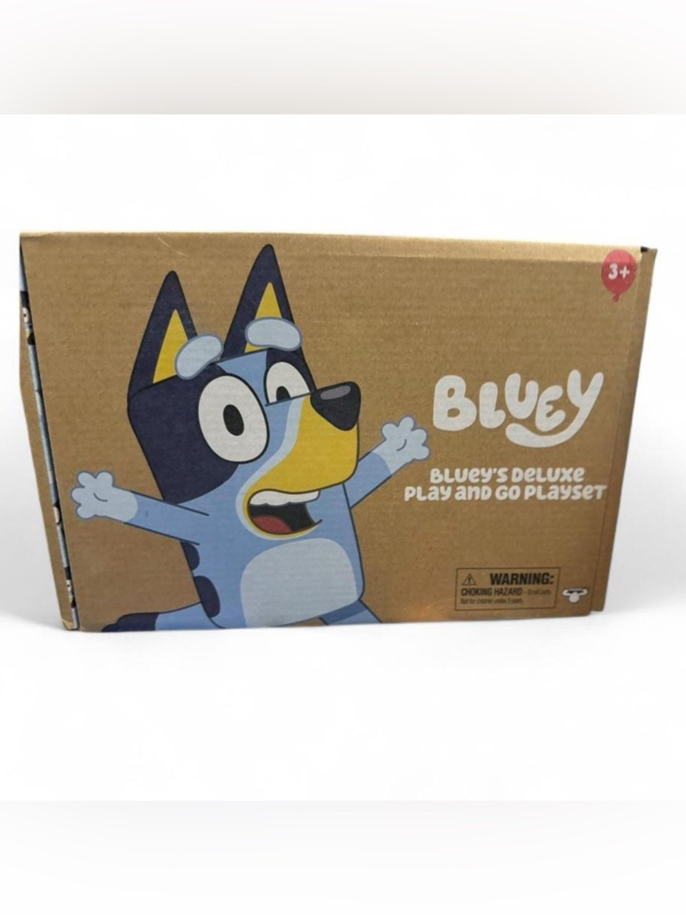 Bluey Deluxe Play and Go Playset Box - Blue & Yellow Cartoon Pup